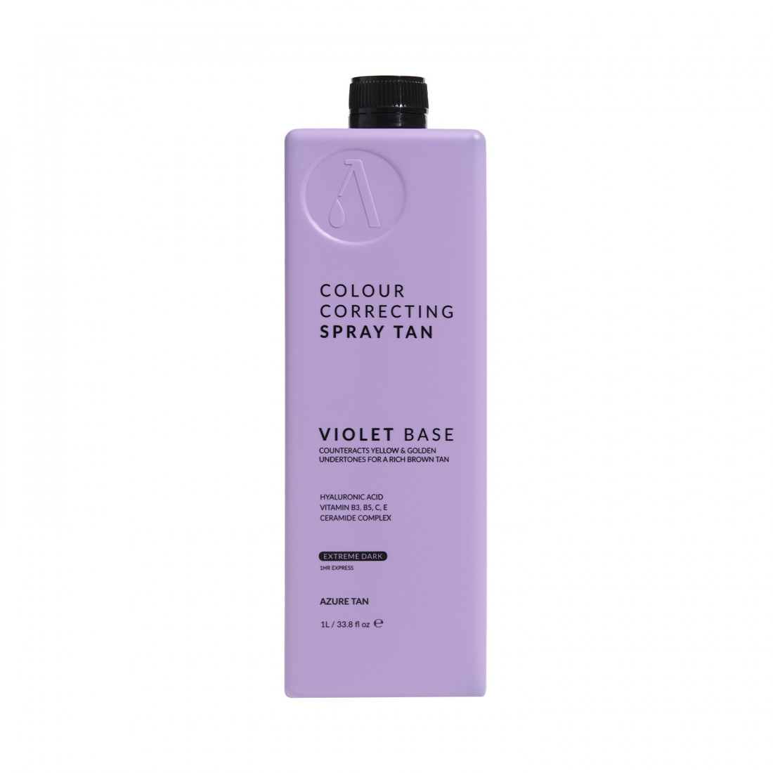 Spray Tan Solution Violet Base EXTREME DARK 1000ml Azure Tan